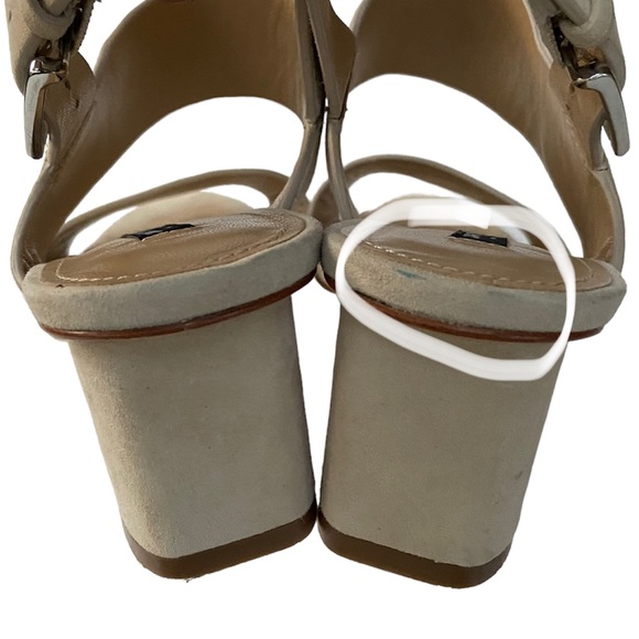 Lafayette 148 New York Caide 2 Suede Sandals in Khaki Size US 6.5M - Picture 8 of 8